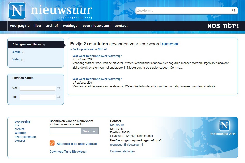 Nieuwsuur Ramesar